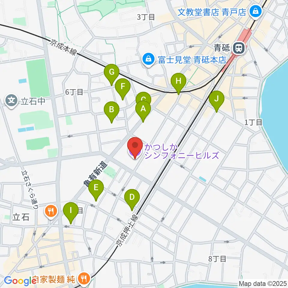 かつしかシンフォニーヒルズ周辺のホテル一覧地図