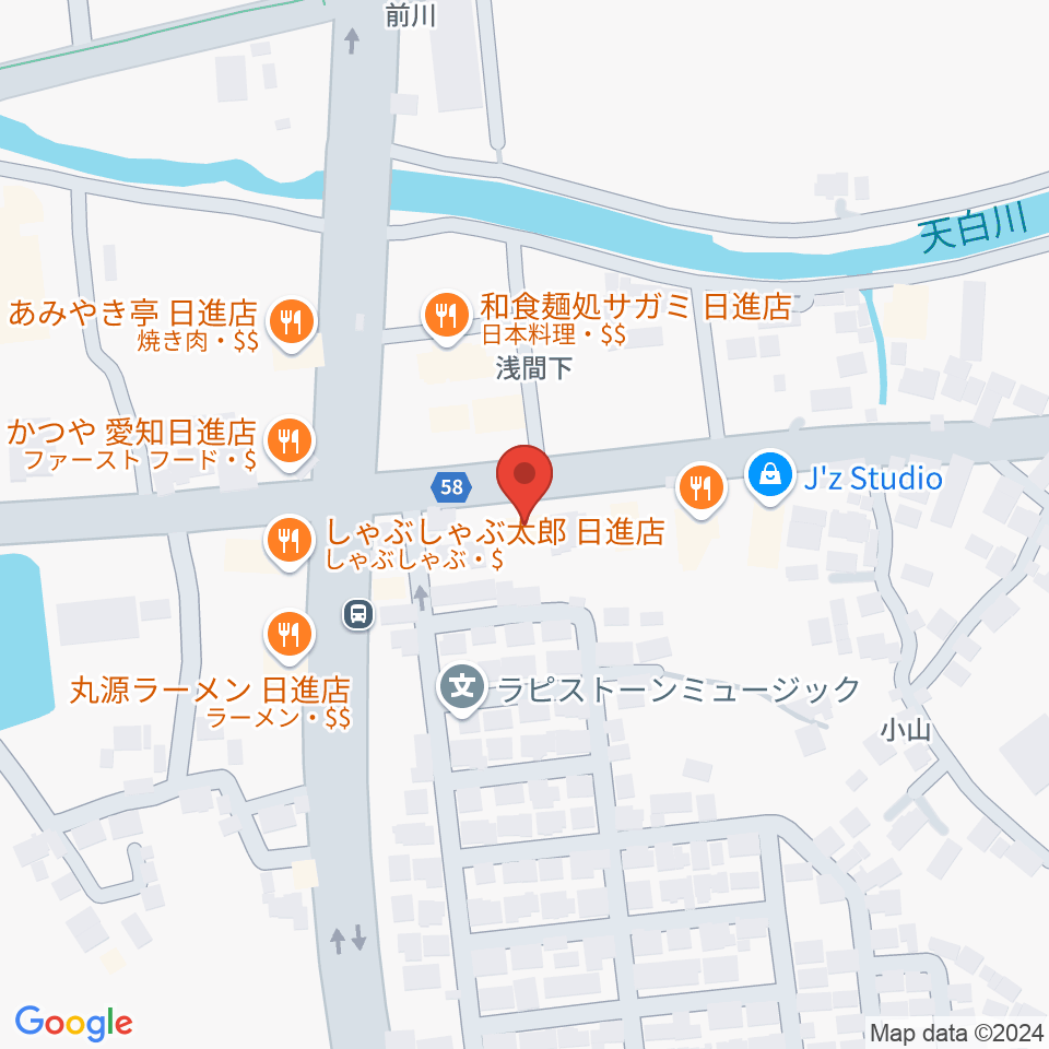 J’z Studio West周辺のホテル一覧地図