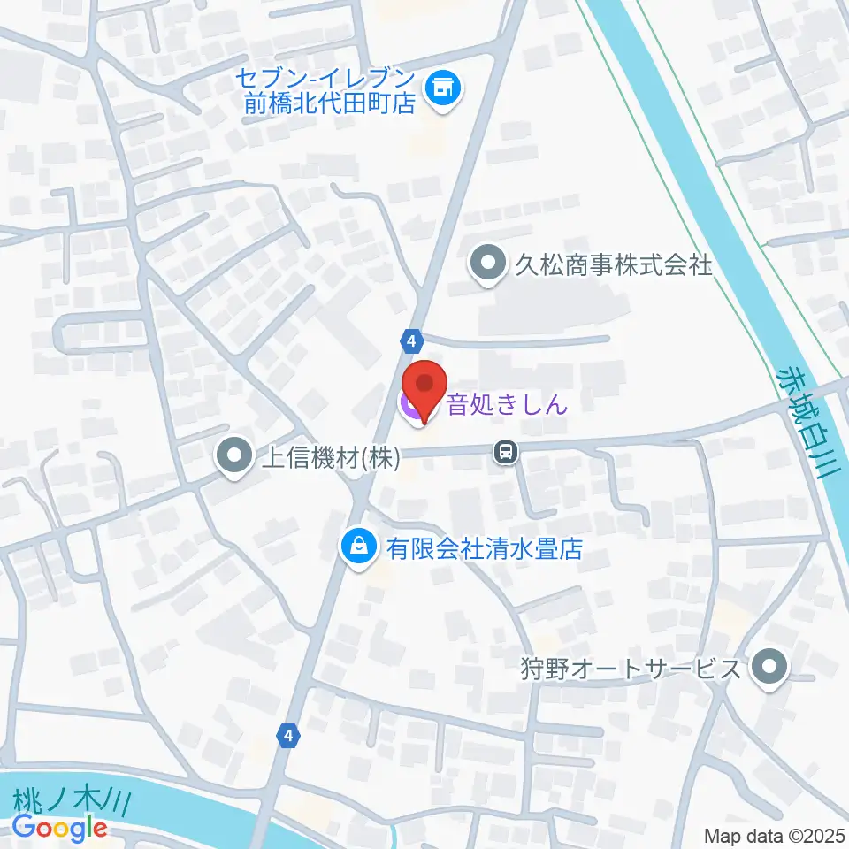 音処きしん周辺のホテル一覧地図