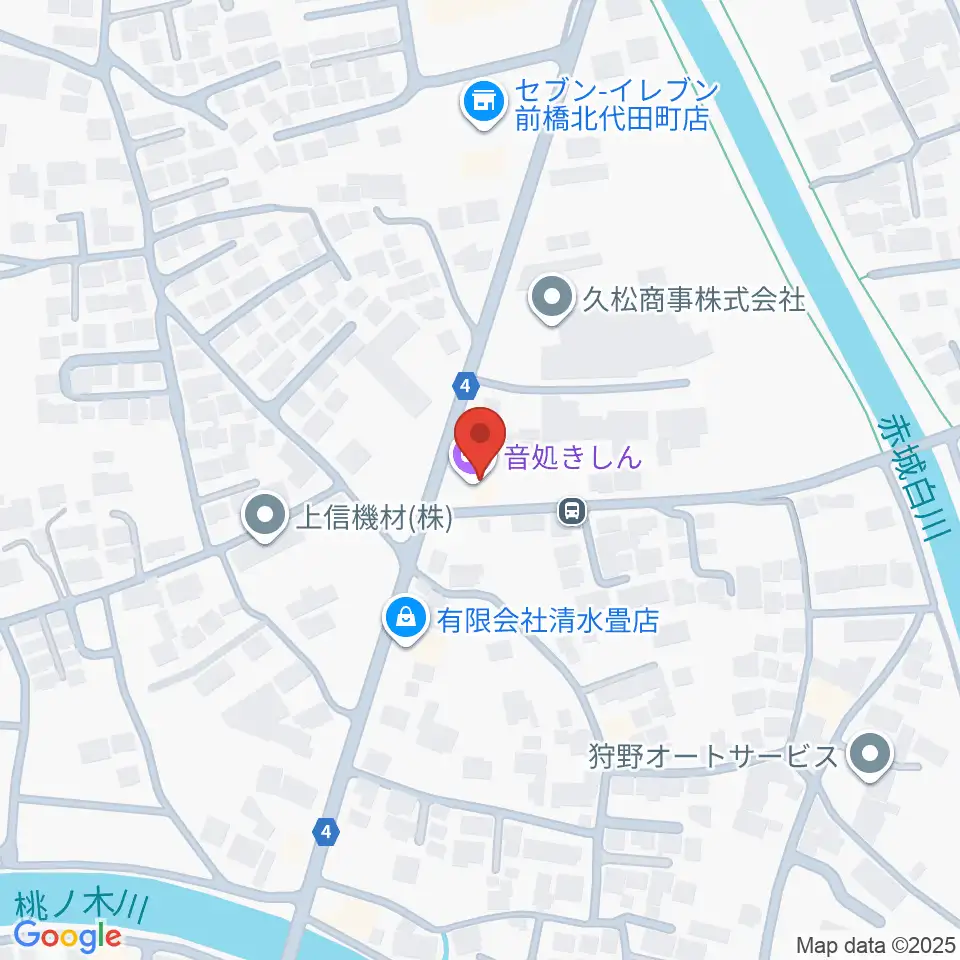音処きしん周辺のホテル一覧地図