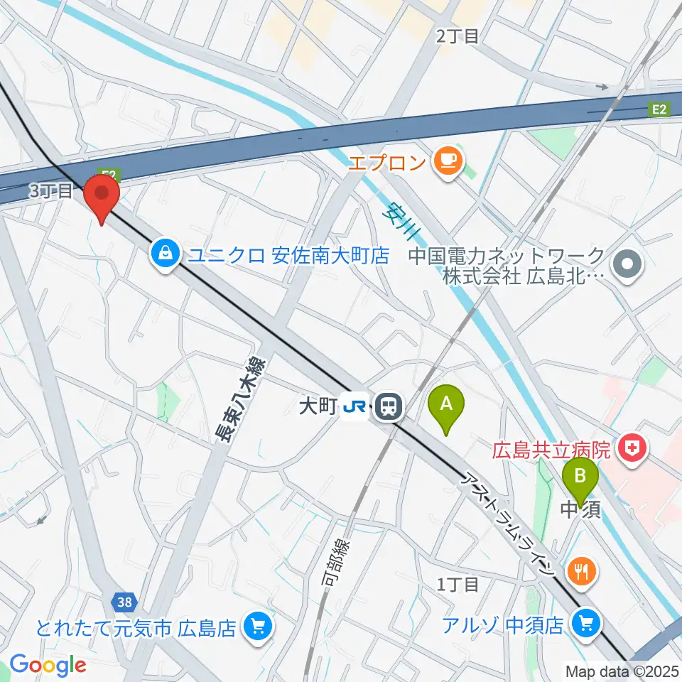 音楽館ピアノプラザ広島店周辺のホテル一覧地図