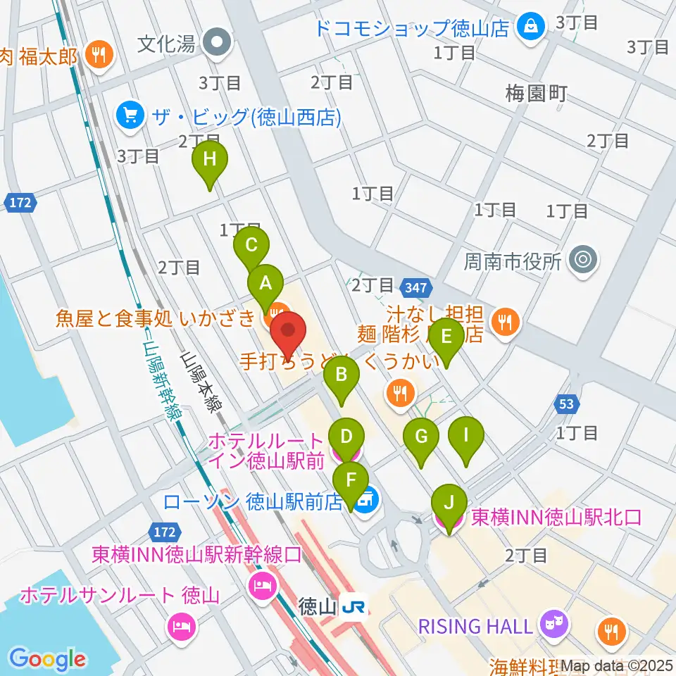 POPS-K 周南ロック館周辺のホテル一覧地図