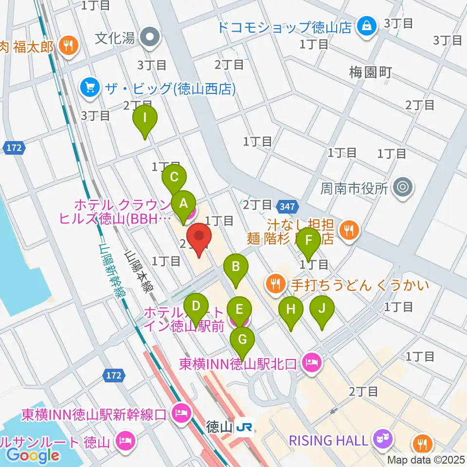 POPS-K 周南ロック館周辺のホテル一覧地図