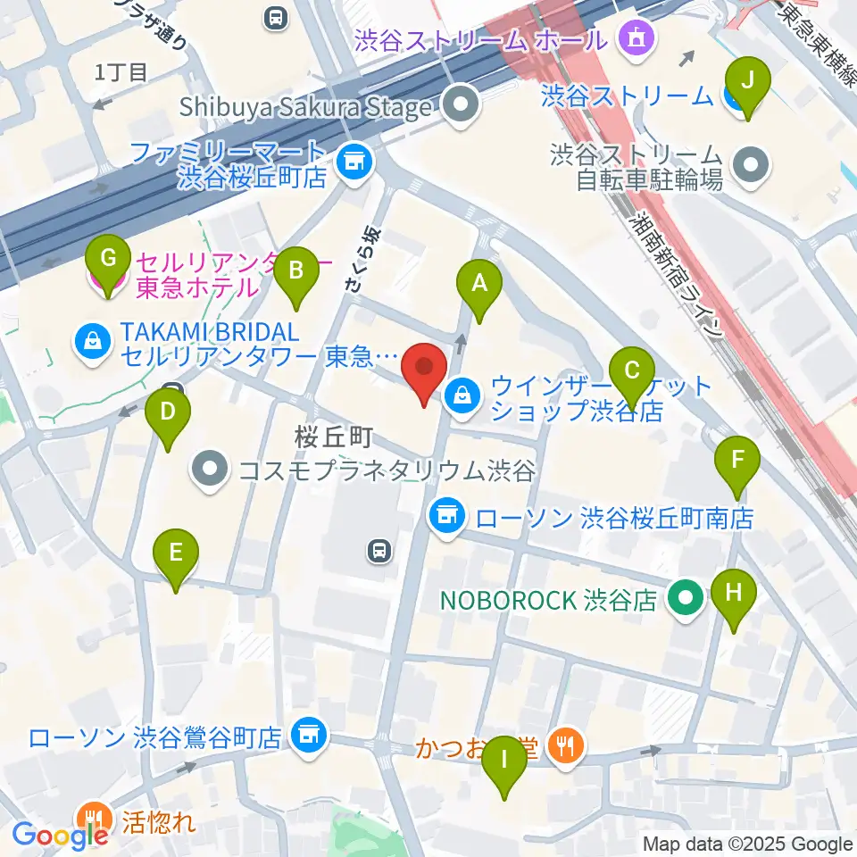 スタジオペンタ渋谷ジュークハウス周辺のホテル一覧地図