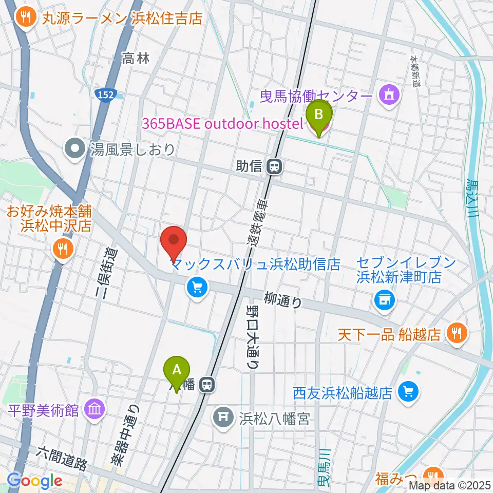 森といずみ周辺のホテル一覧地図