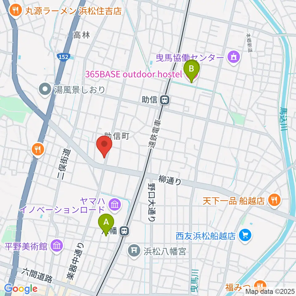 森といずみ周辺のホテル一覧地図