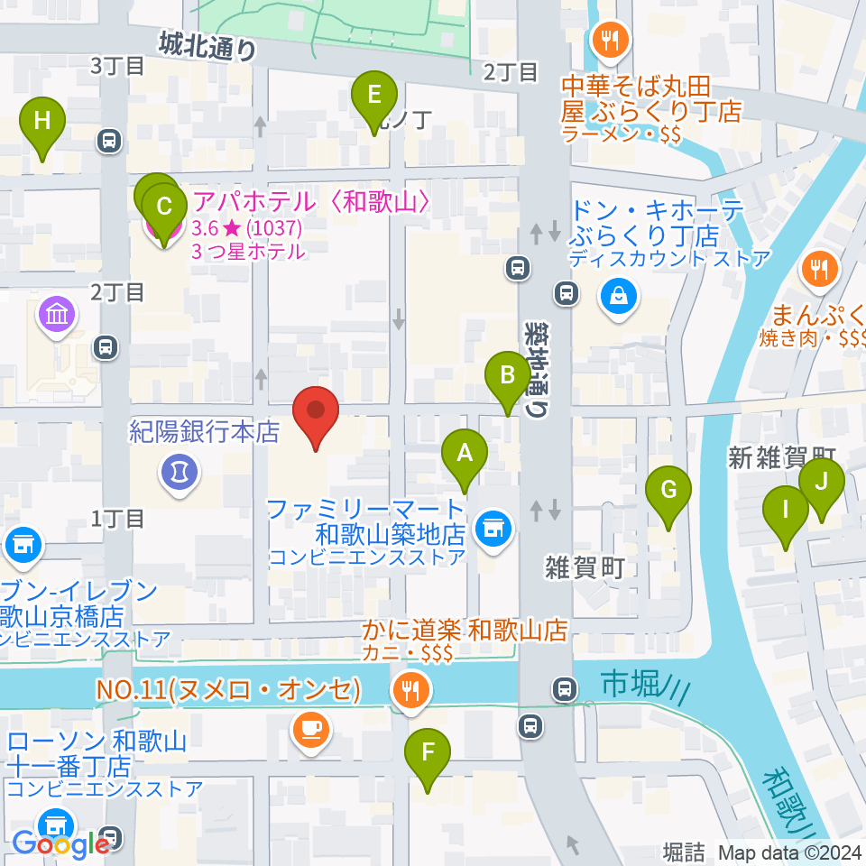 LIVE SPACE MOMENTS周辺のホテル一覧地図