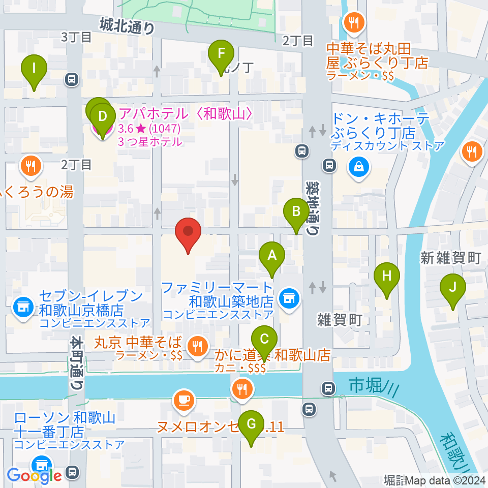 LIVE SPACE MOMENTS周辺のホテル一覧地図