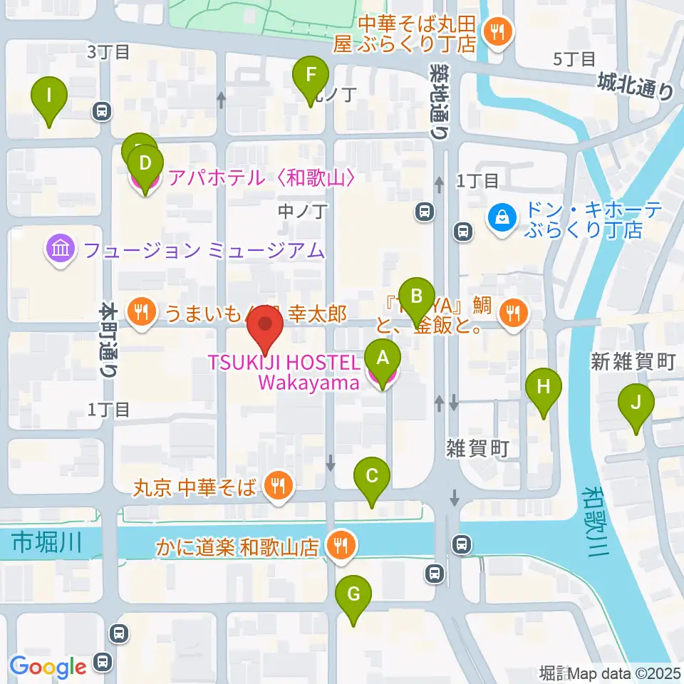 LIVE SPACE MOMENTS周辺のホテル一覧地図