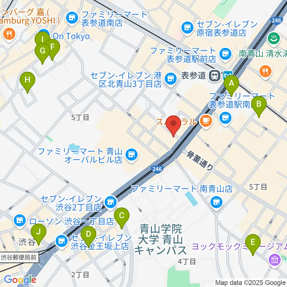 表参道クラシックスペース周辺のホテル一覧地図