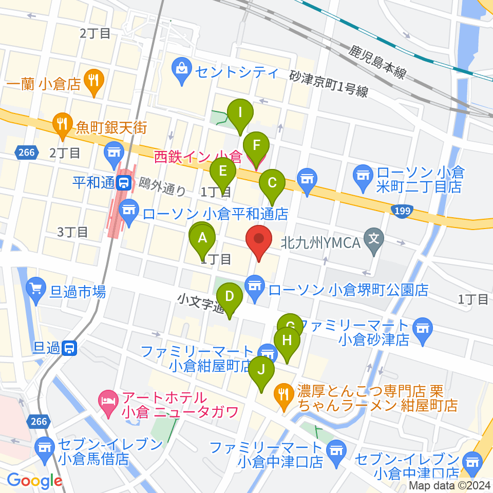 SWING21周辺のホテル一覧地図