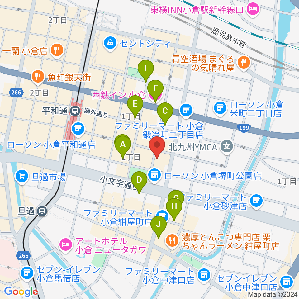 SWING21周辺のホテル一覧地図