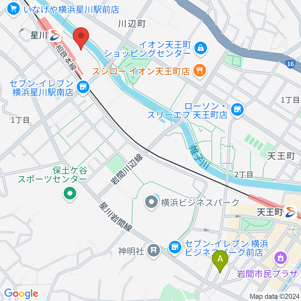 東京音楽学院 横浜星川駅前校周辺のホテル一覧地図