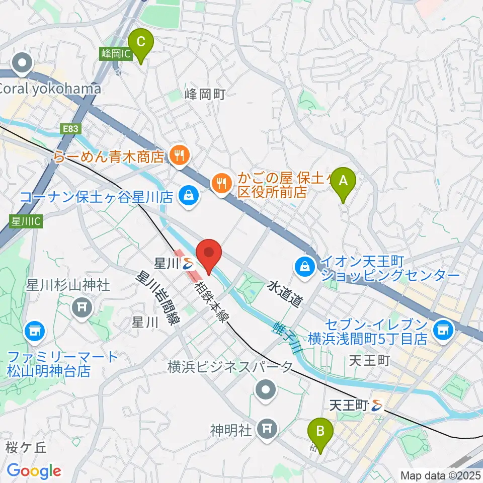 東京音楽学院 横浜星川駅前校周辺のホテル一覧地図
