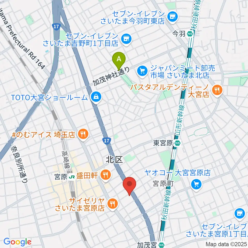 ヒソミネ周辺のホテル一覧地図