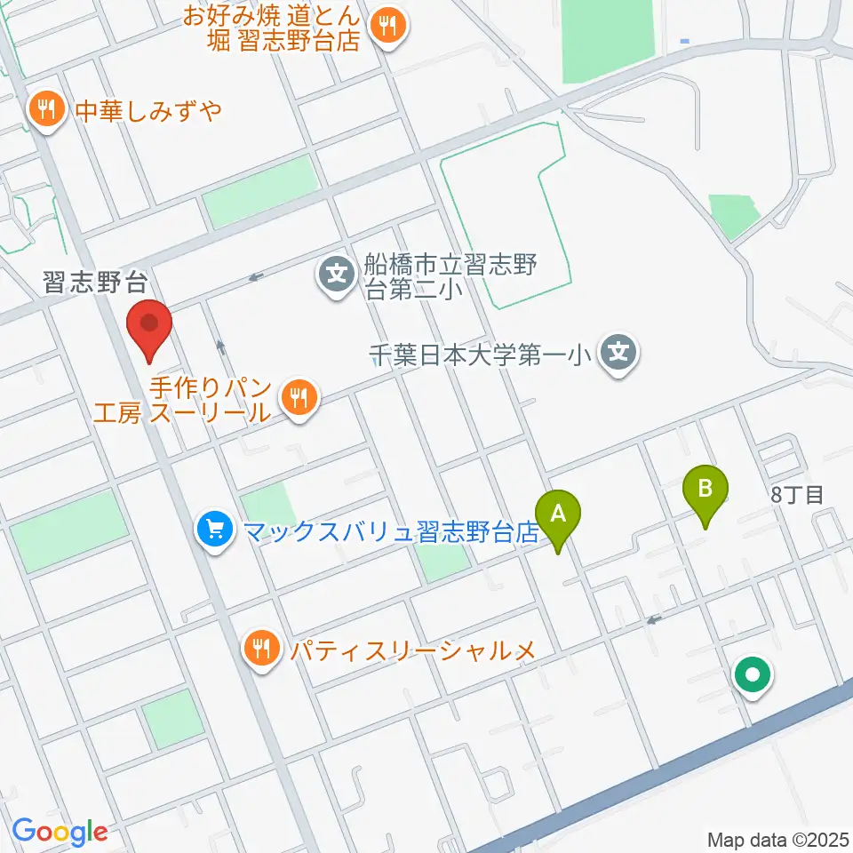 伊藤楽器 ピアノシティ北習志野周辺のホテル一覧地図