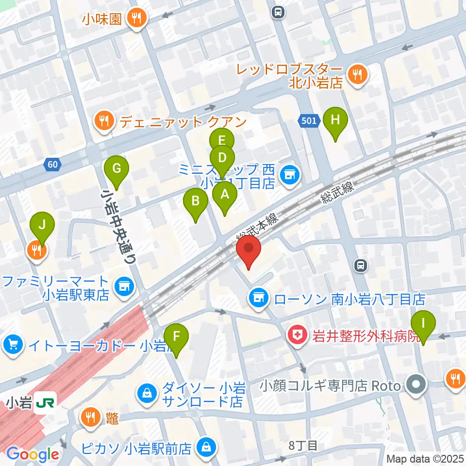 小岩BACK IN TIME周辺のホテル一覧地図