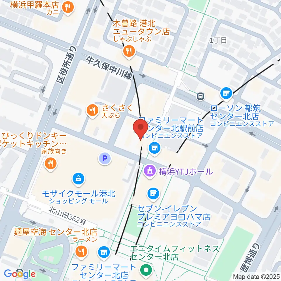 山響楽器店 センター北教室周辺のホテル一覧地図