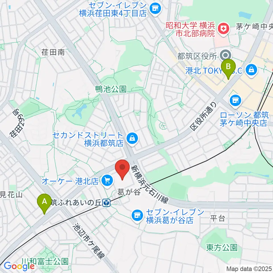 山響楽器店 ふれあいの丘センター周辺のホテル一覧地図