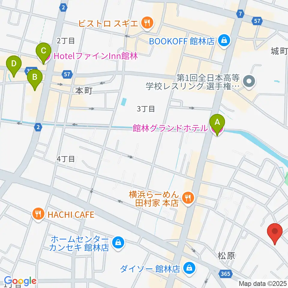オトワ楽器 ハミングパーク松原周辺のホテル一覧地図