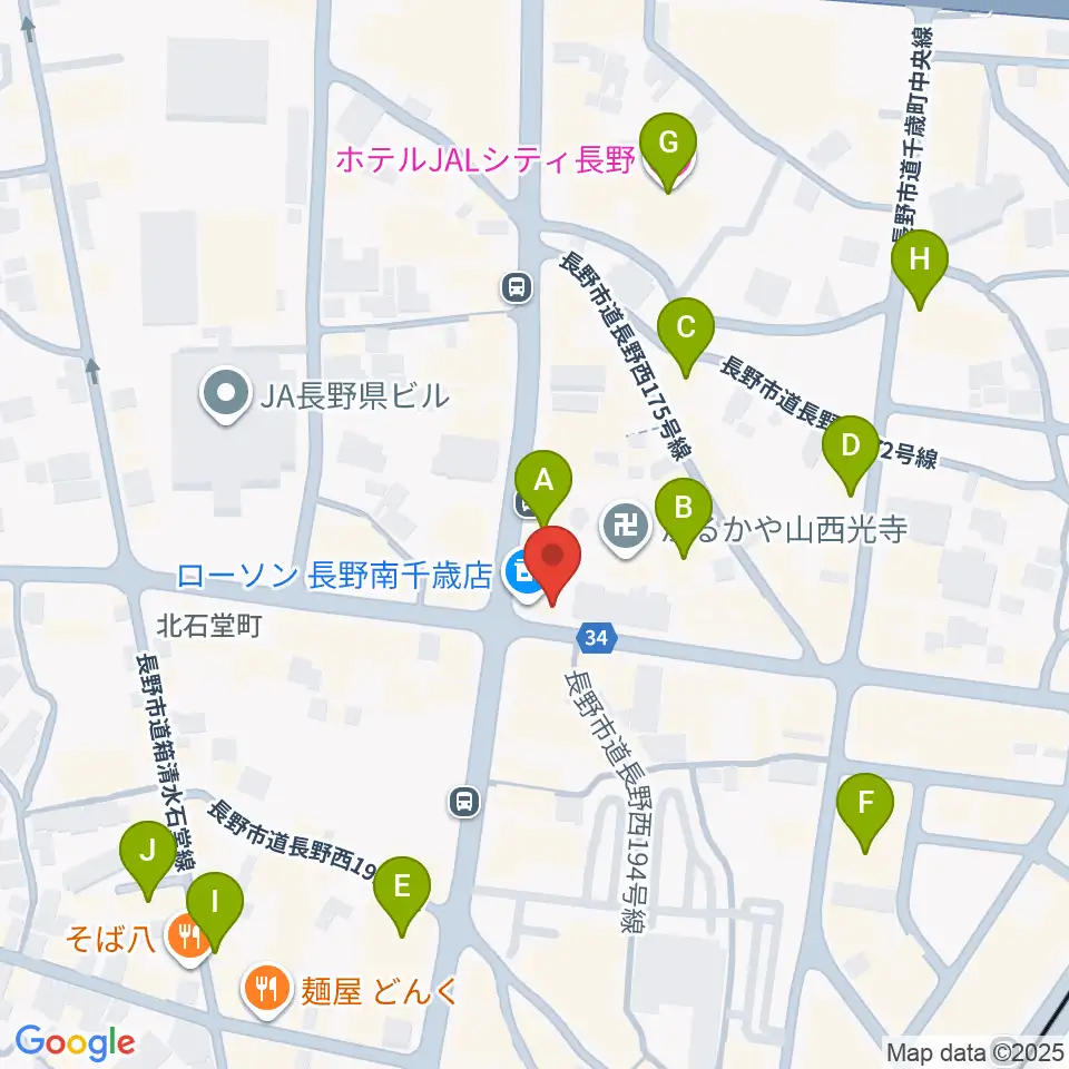 INDIA live the SKY周辺のホテル一覧地図