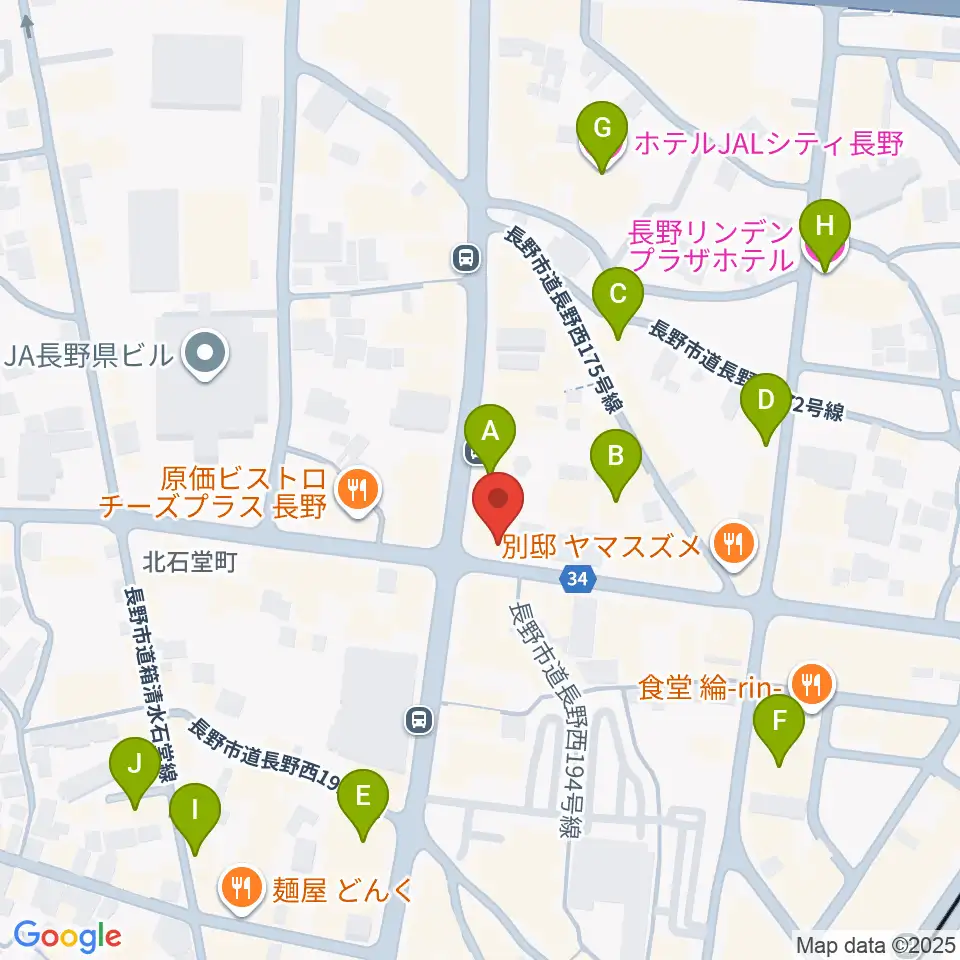 INDIA live the SKY周辺のホテル一覧地図