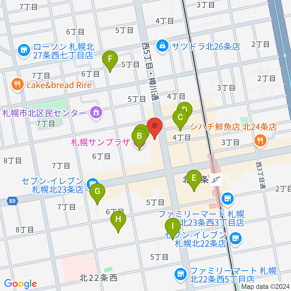 エルム楽器 北区センター周辺のホテル一覧地図