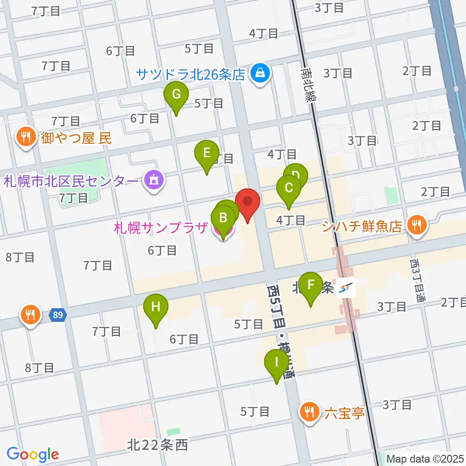 エルム楽器 北区センター周辺のホテル一覧地図