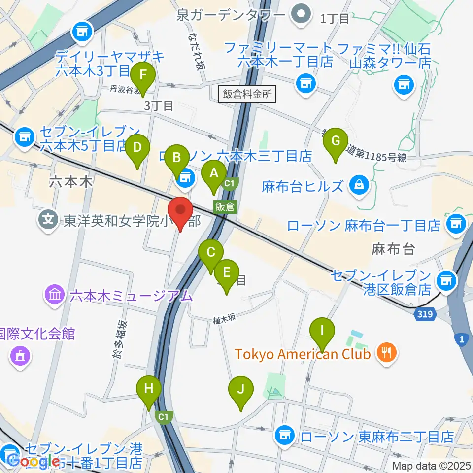 六本木CLUB EDGE周辺のホテル一覧地図