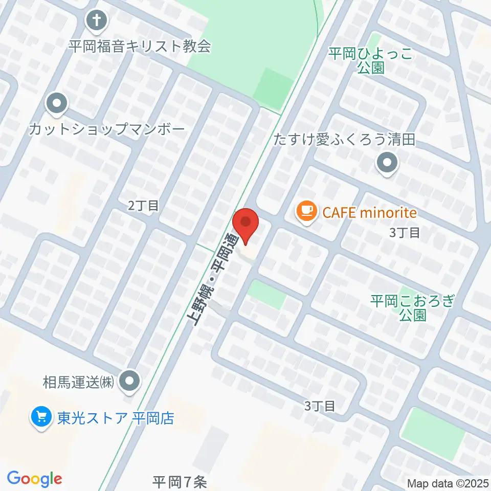 エルム楽器 平岡センター周辺のホテル一覧地図