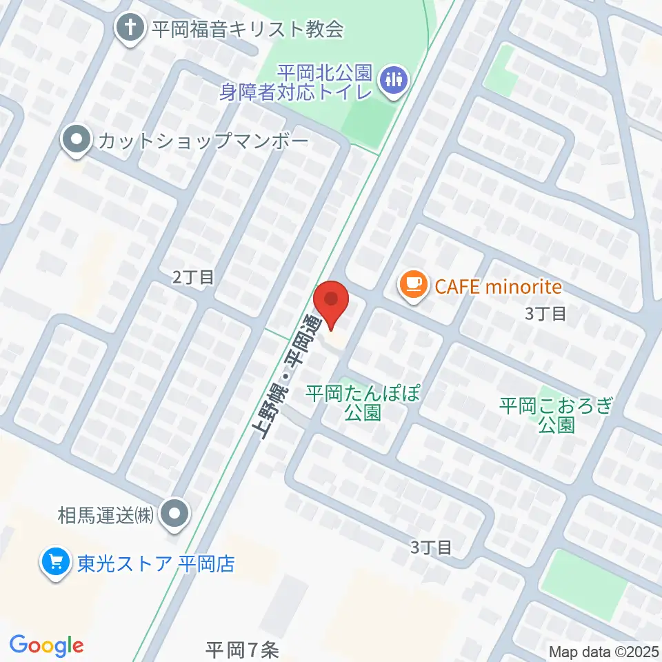 エルム楽器 平岡センター周辺のホテル一覧地図