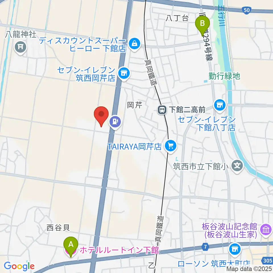 マルシン楽器 音楽教室周辺のホテル一覧地図