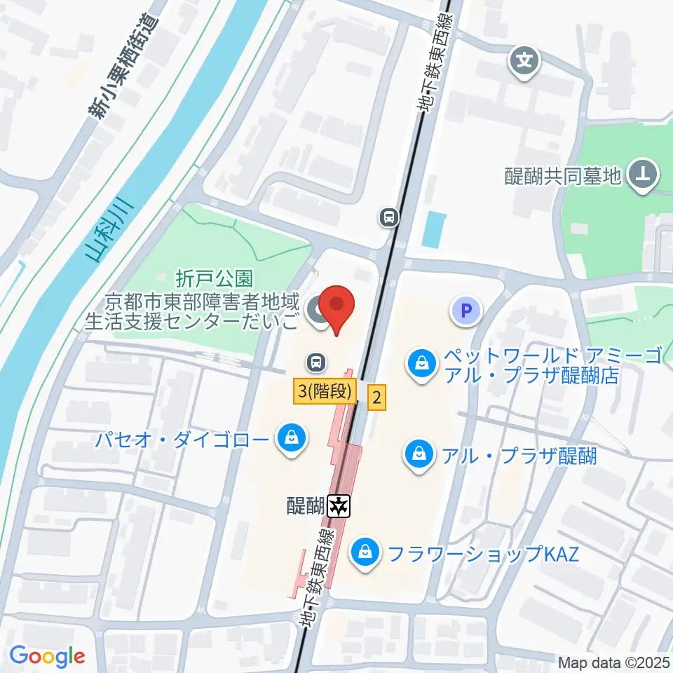 JEUGIA ダイゴセンター周辺のホテル一覧地図
