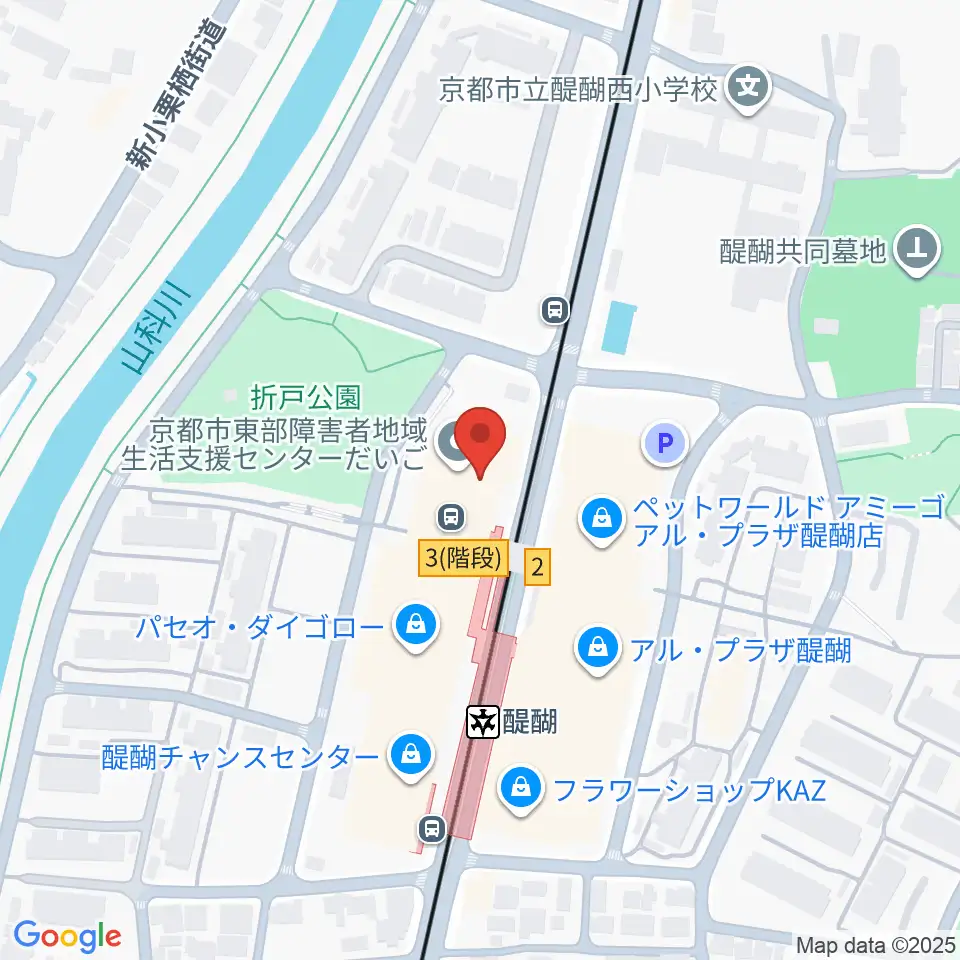 JEUGIA ダイゴセンター周辺のホテル一覧地図