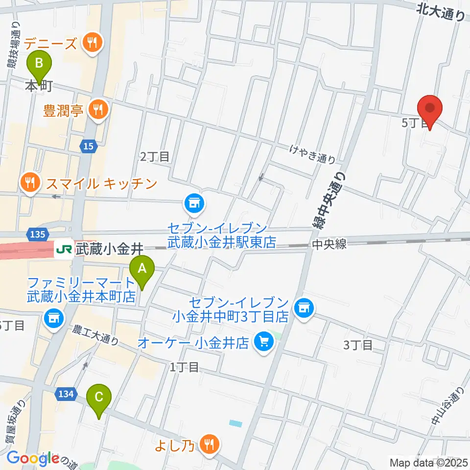 現代座会館周辺のホテル一覧地図
