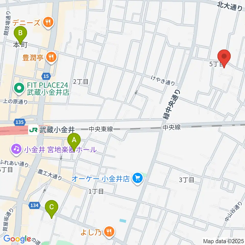 現代座会館周辺のホテル一覧地図
