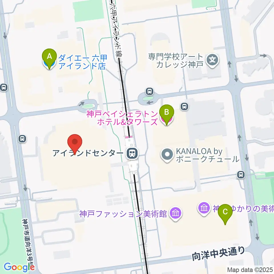 神戸ファッションマート周辺のホテル一覧地図