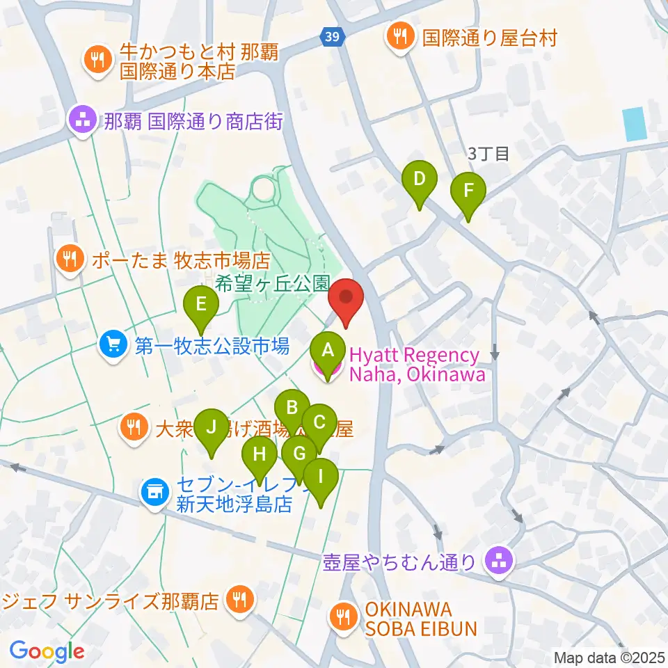 桜坂劇場周辺のホテル一覧地図