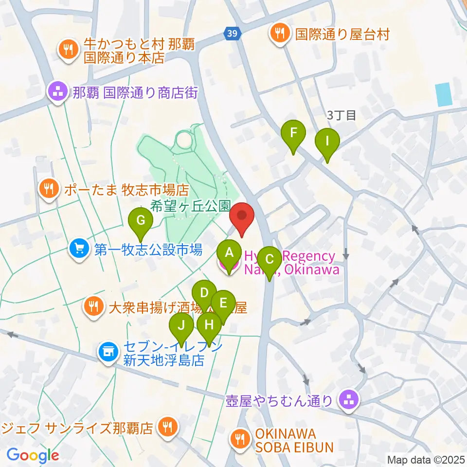 桜坂劇場周辺のホテル一覧地図