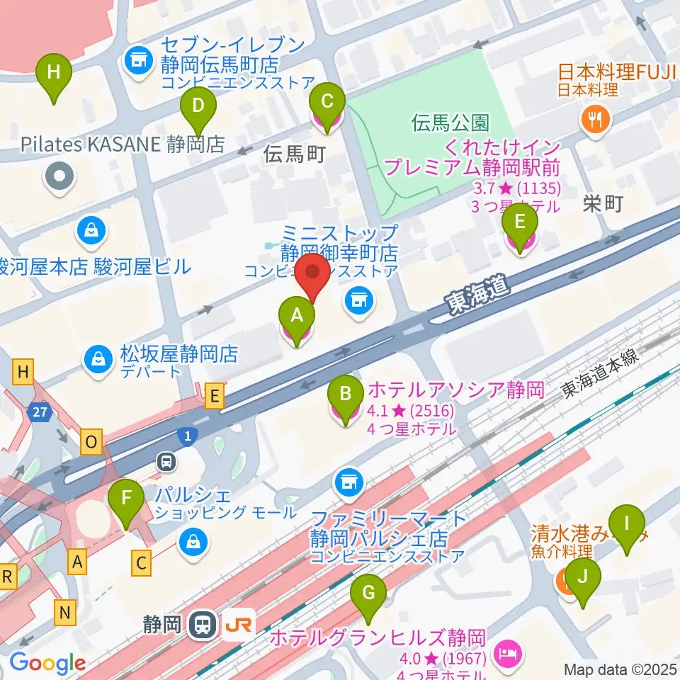 サールナートホール周辺のホテル一覧地図
