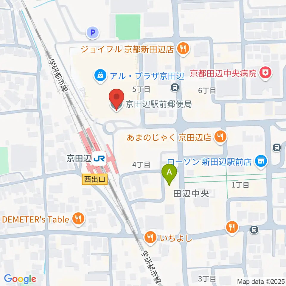 JEUGIAミュージックセンター アル・プラザ京田辺周辺のホテル一覧地図