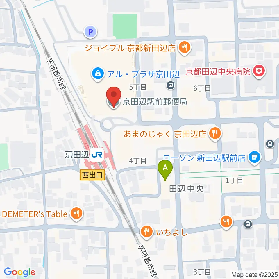 JEUGIAミュージックセンター アル・プラザ京田辺周辺のホテル一覧地図