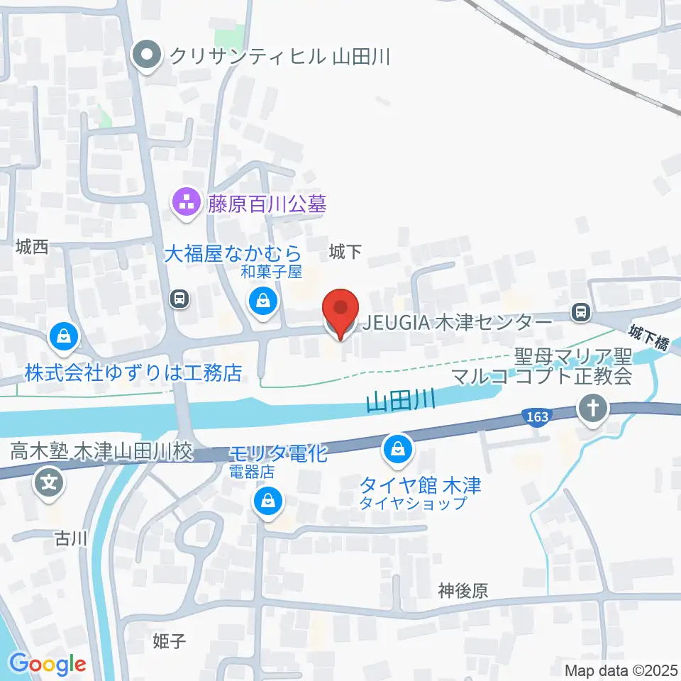 JEUGIA 木津センター周辺のホテル一覧地図