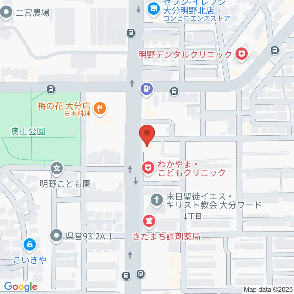 ミュージックストアナガト明野センター周辺のホテル一覧地図