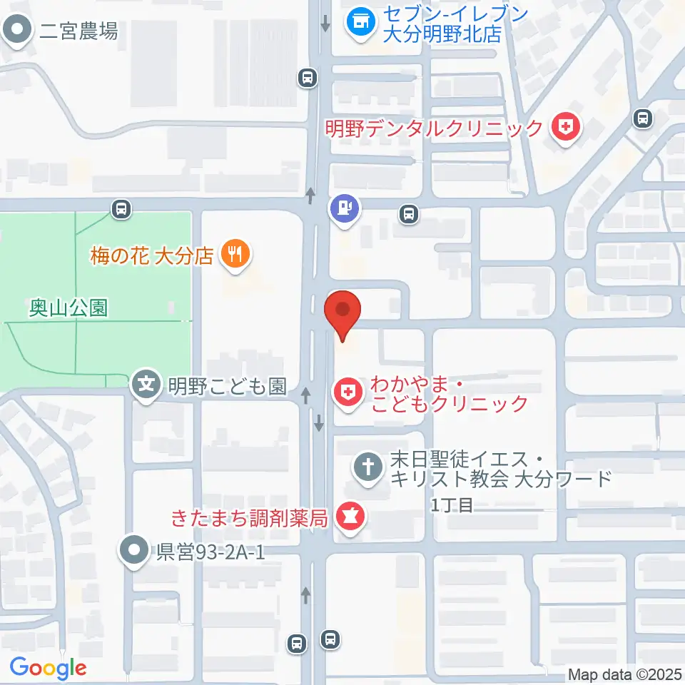 ミュージックストアナガト明野センター周辺のホテル一覧地図