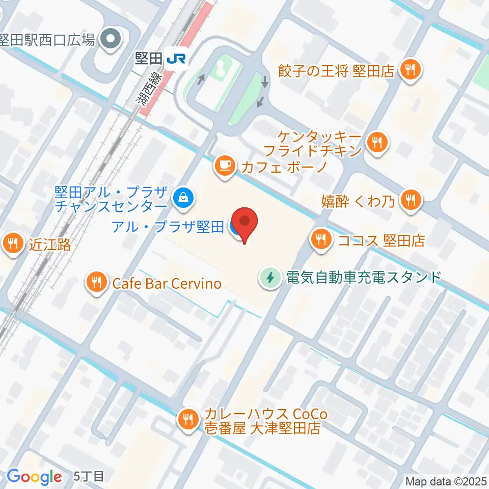 JEUGIA アル・プラザ堅田センター周辺のホテル一覧地図