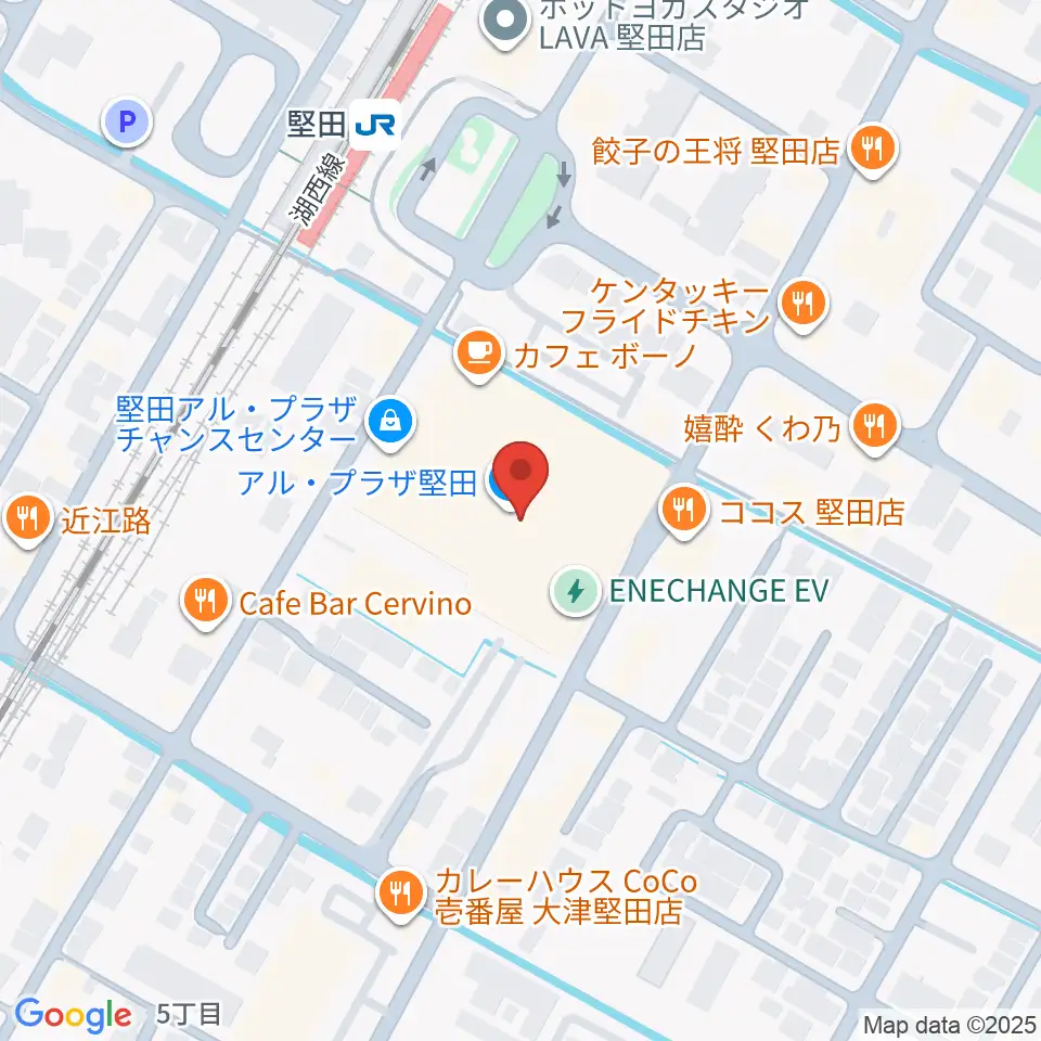 JEUGIA アル・プラザ堅田センター周辺のホテル一覧地図