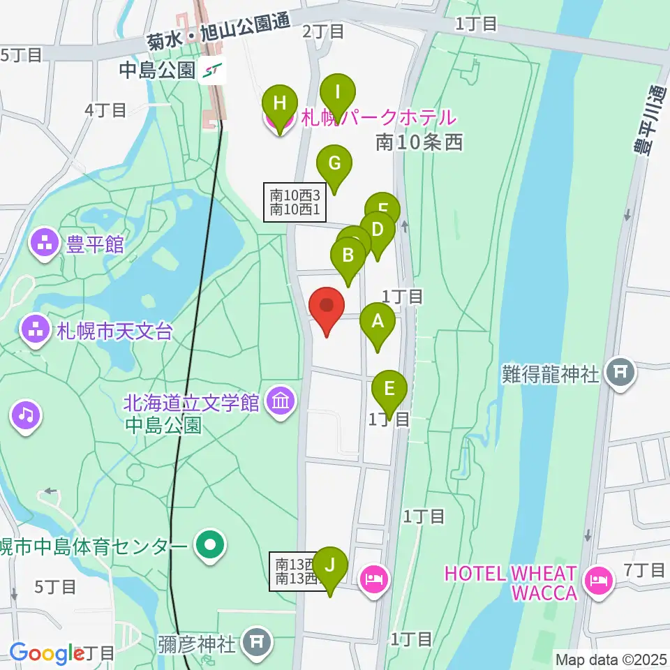 扇谷記念スタジオ・シアターZOO周辺のホテル一覧地図