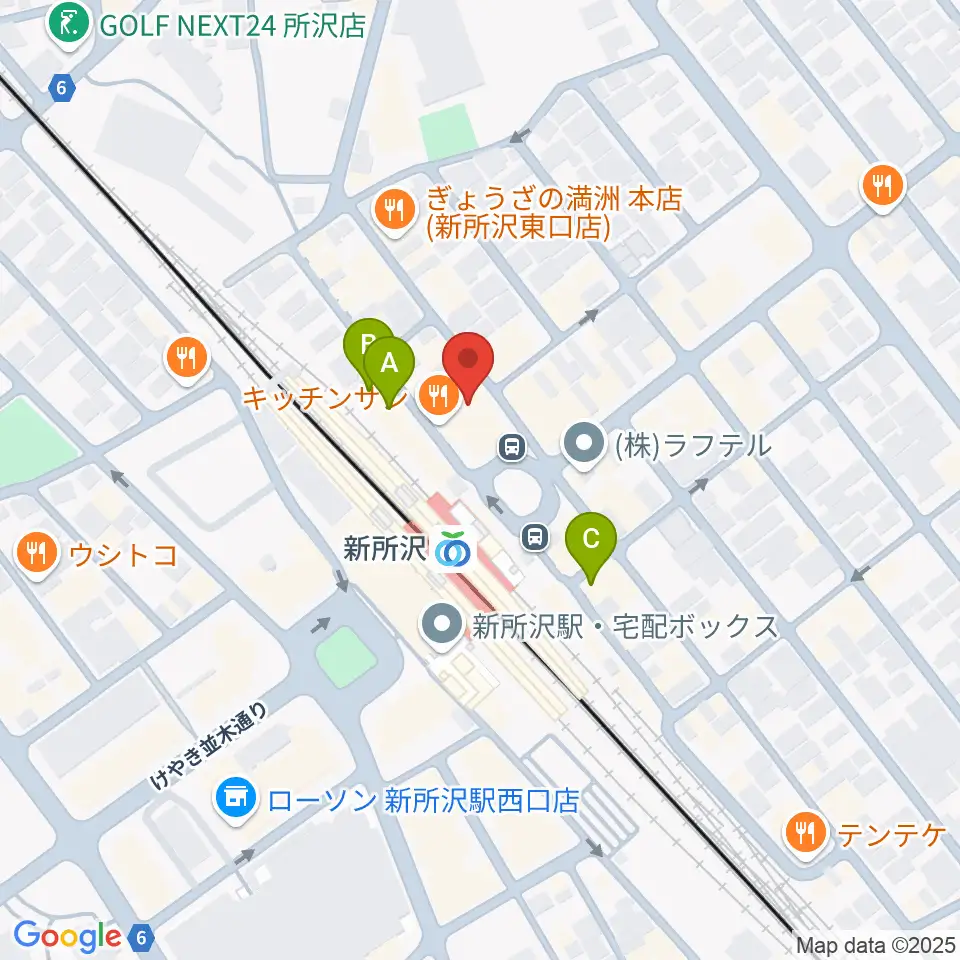 空の上の音楽教室周辺のホテル一覧地図