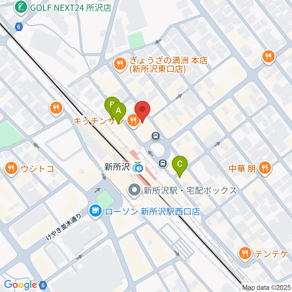 空の上の音楽教室周辺のホテル一覧地図